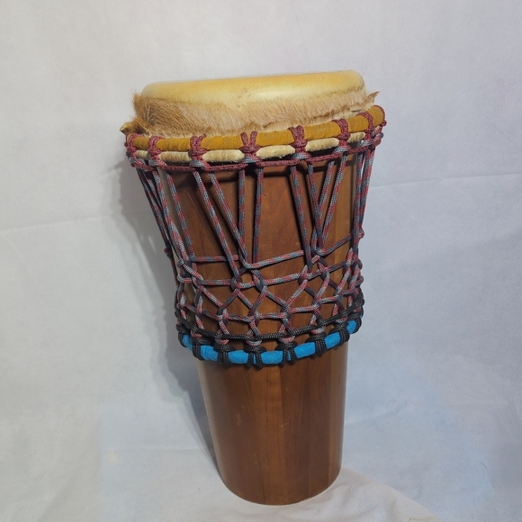 Handcrafted Ashiko 10 In Natural Head Drum with Gig Bag - Picture 2 of 11